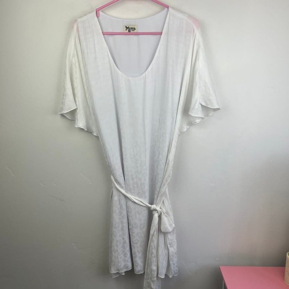 Show Me Your Mumu Gretta mini Dress size Large white cheetah print - Picture 2 of 7